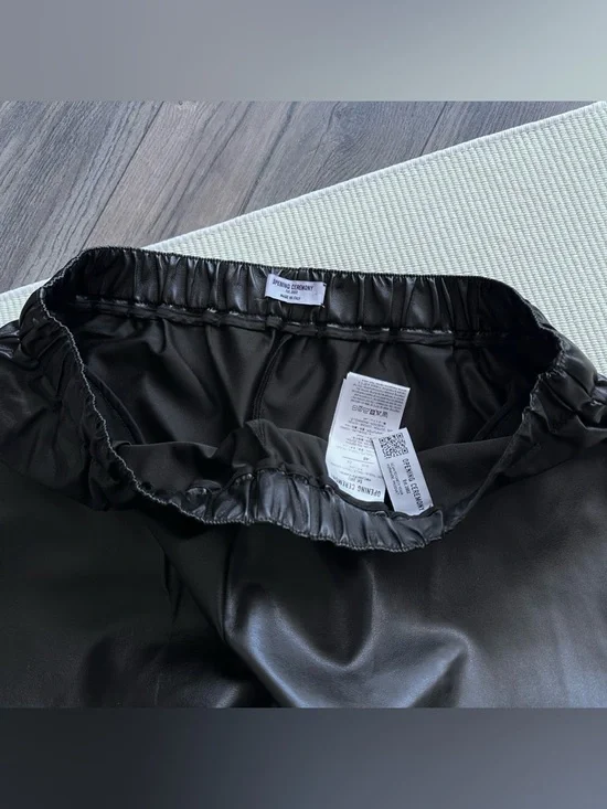 Opening Ceremony Black Faux Leather Men’s Track Pants - Picture 4 of 10